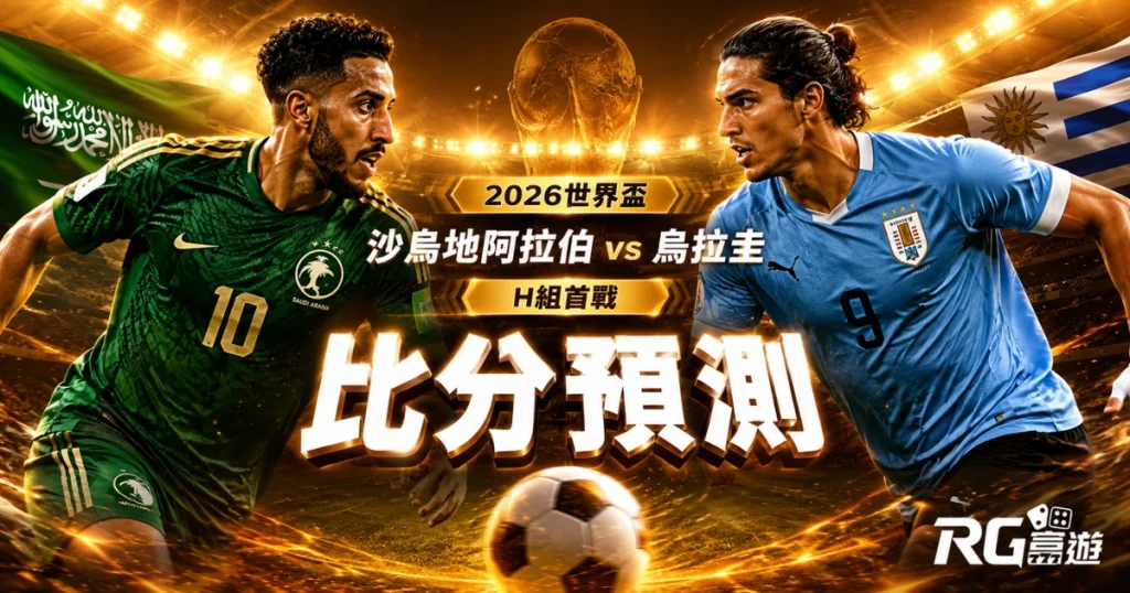 2026世界盃沙烏地阿拉伯 vs 烏拉圭比分預測：H組首戰戰力全面分析